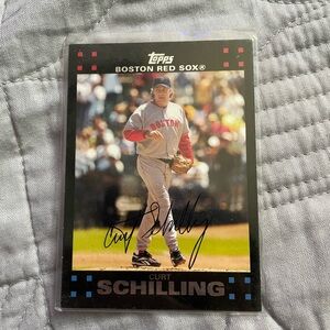 Topps Boston Red Sox Curt Schilling Card